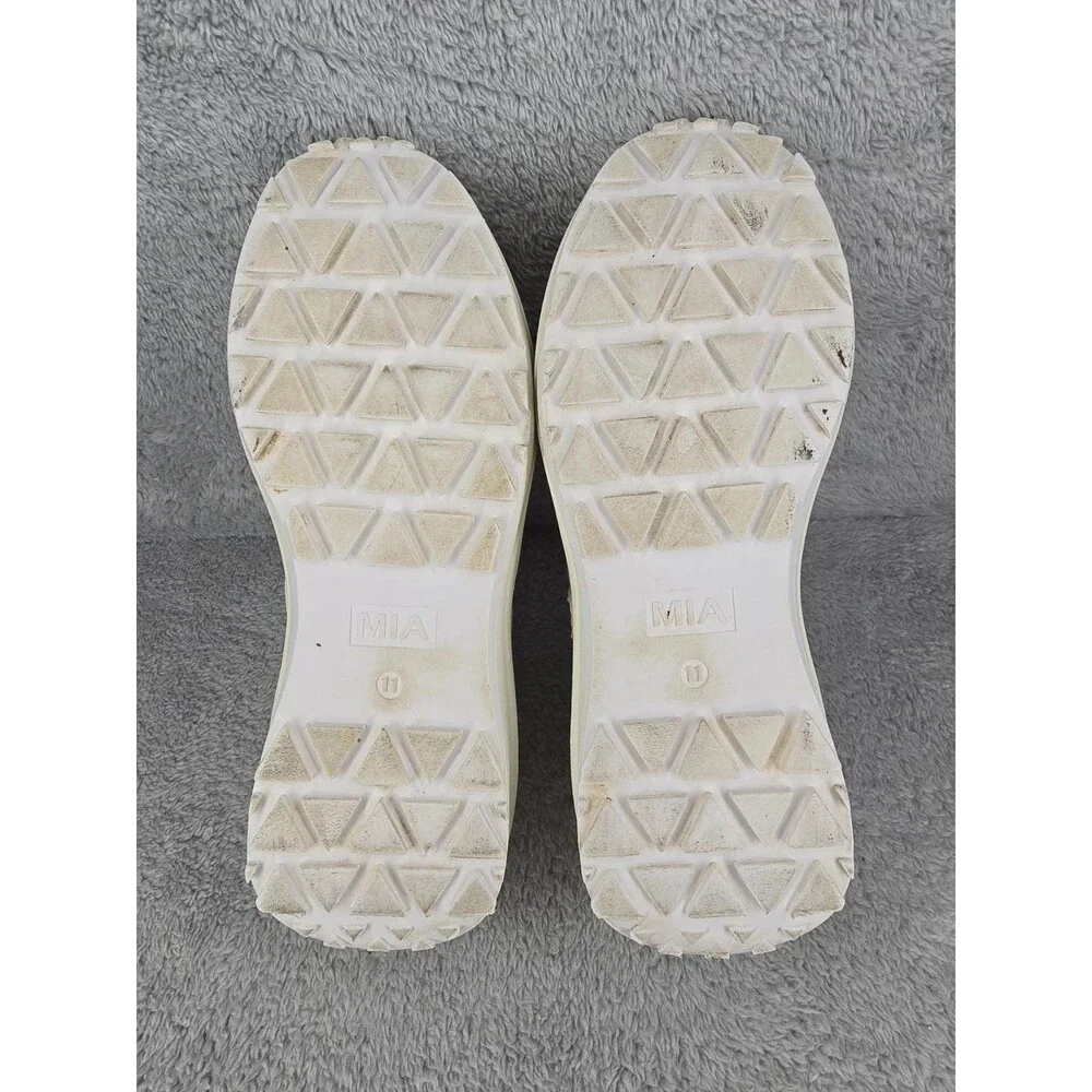 ​MIA Scout Women's Sneakers Size 11 Off White Cream Comfort Walking Shoes Chunky